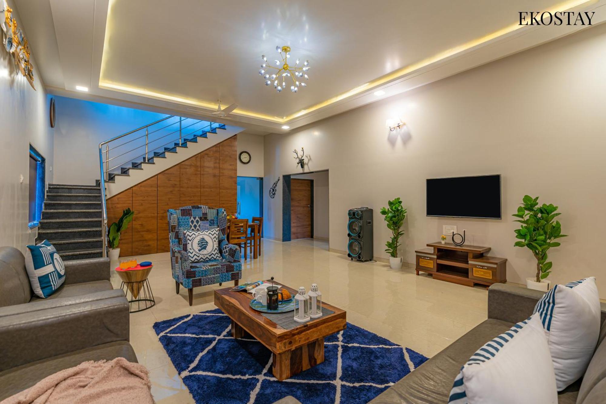 Ekostay Gold Palm Estate I Cricket Turf I Rain Dance I 2 Acre Property Karjat Kültér fotó