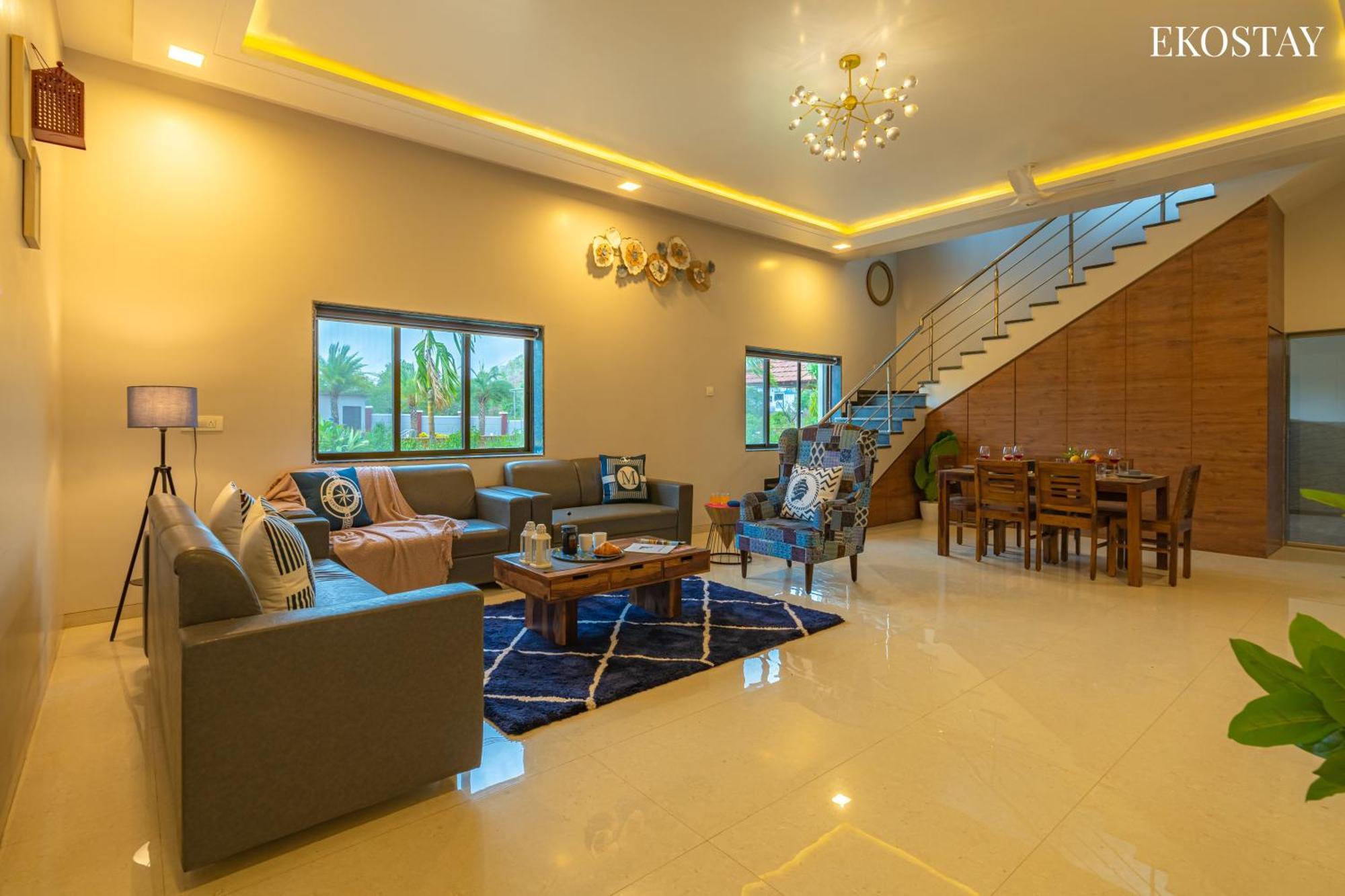 Ekostay Gold Palm Estate I Cricket Turf I Rain Dance I 2 Acre Property Karjat Kültér fotó