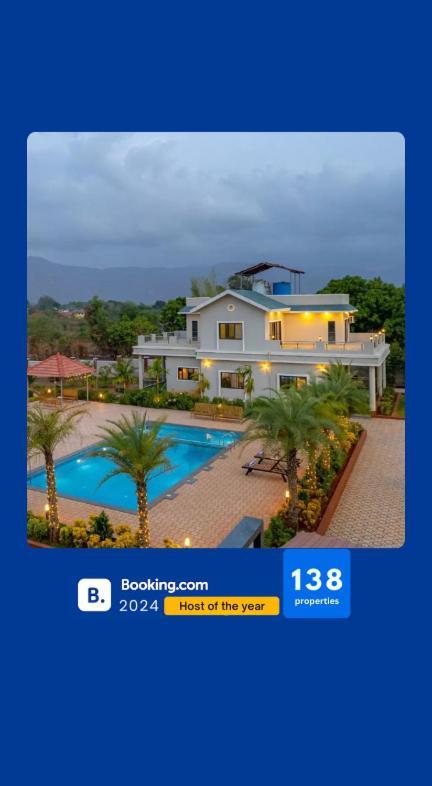 Ekostay Gold Palm Estate I Cricket Turf I Rain Dance I 2 Acre Property Karjat Kültér fotó